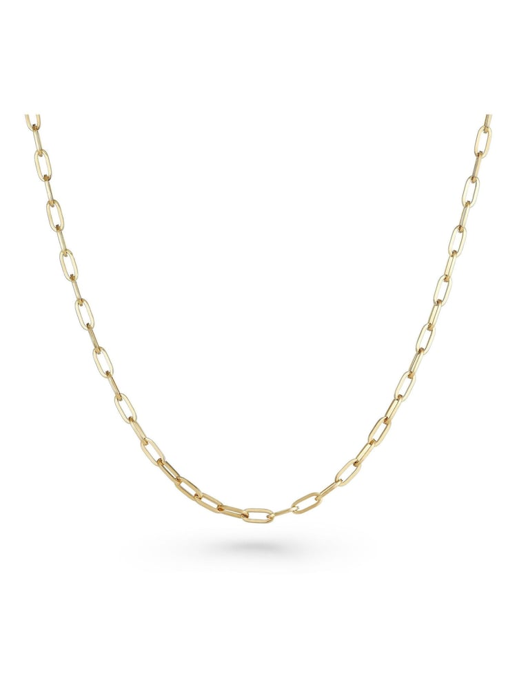 Beaverbrooks 9ct Yellow Gold Paperchain Necklace - Image 1 of 4