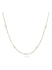 Beaverbrooks Yellow Gold Plated Freshwater Cultured Pearl Necklace - Image 1 of 5