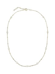 Beaverbrooks Yellow Gold Plated Freshwater Cultured Pearl Necklace - Image 2 of 5