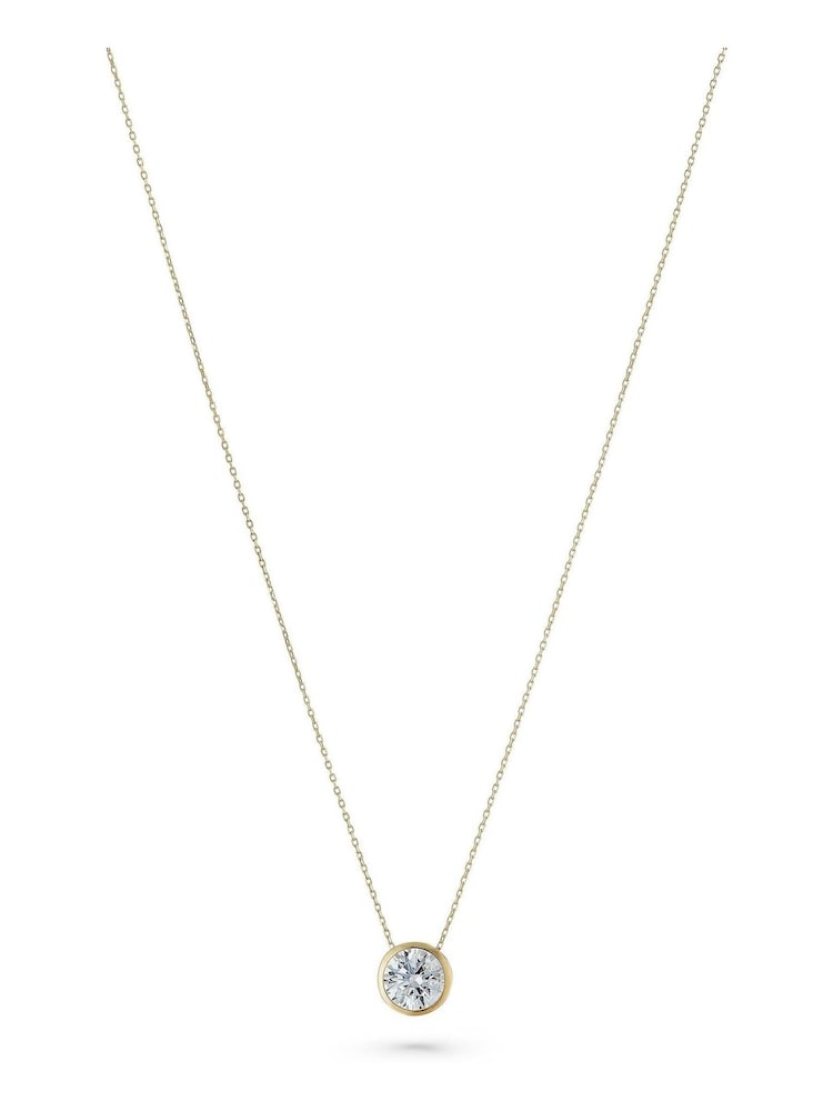 Beaverbrooks 9ct Yellow Gold Cubic Zirconia Necklace - Image 1 of 4