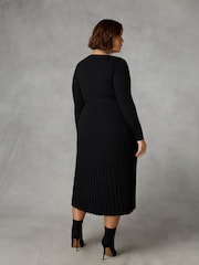 Live Unlimited Black Knitted Rib Dress - Image 2 of 5