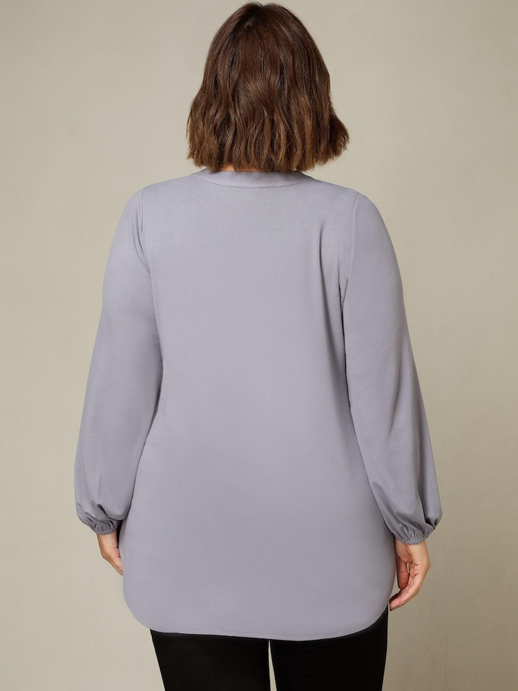 Live Unlimited Grey Curve Jersey Relaxed Tunic - Image 2 of 4