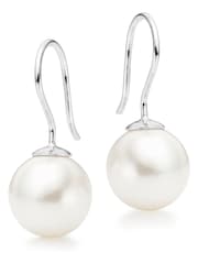 Beaverbrooks Sterling Silver Pearl Drop Earrings - Image 2 of 3