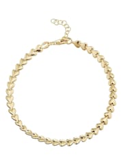 Beaverbrooks Gold Plated Heart Bracelet - Image 1 of 5