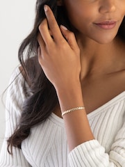 Beaverbrooks Gold Plated Heart Bracelet - Image 3 of 5