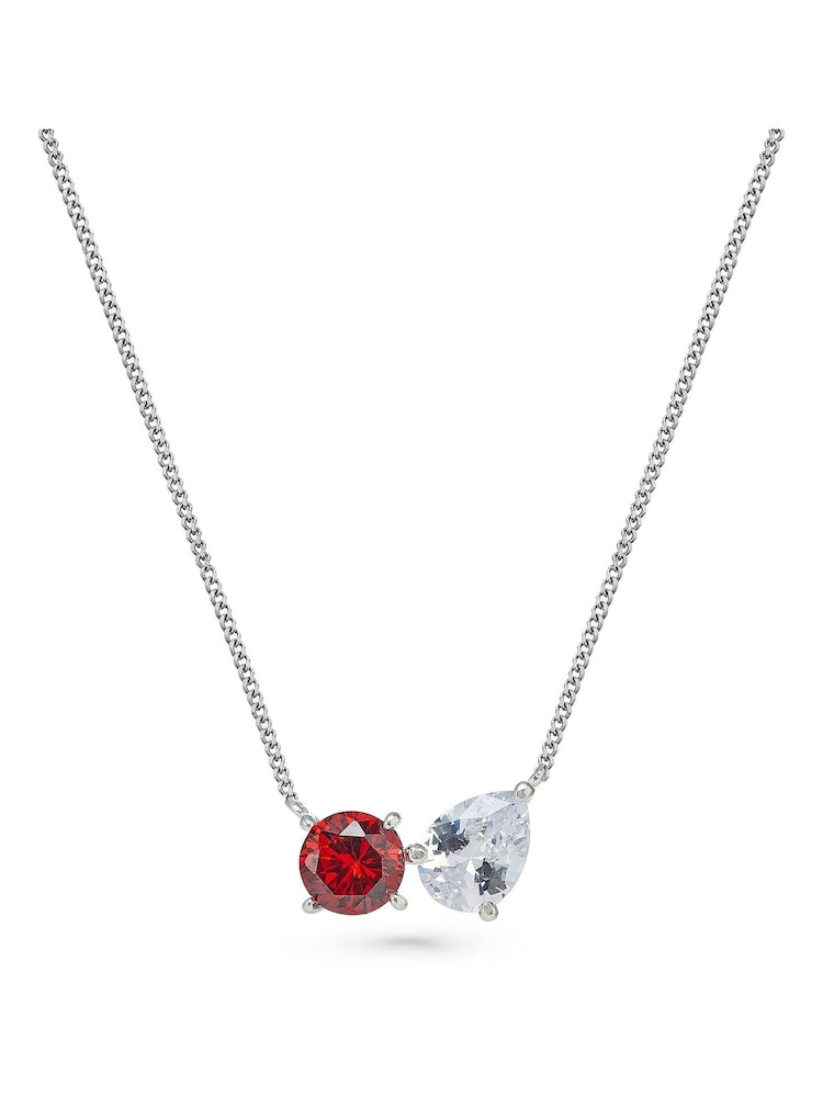 Beaverbrooks Sterling Cubic Zirconia Necklace - Image 1 of 4