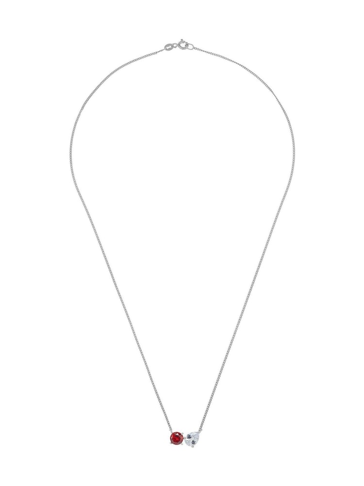 Beaverbrooks Sterling Cubic Zirconia Necklace - Image 2 of 4