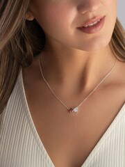 Beaverbrooks Sterling Cubic Zirconia Necklace - Image 4 of 4