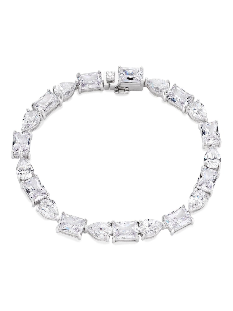 Beaverbrooks Sterling Silver Cubic Zirconia Tennis Bracelet - Image 1 of 3