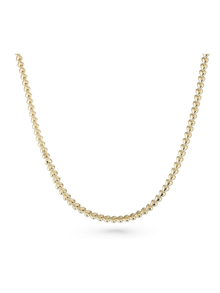 Beaverbrooks Yellow Gold Plated Heart Necklace - Image 2 of 5