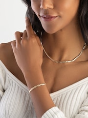 Beaverbrooks Yellow Gold Plated Heart Necklace - Image 4 of 5