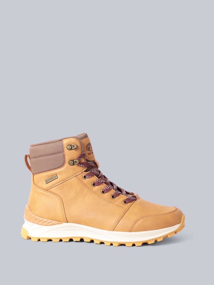 Animal Brown Vegan Hayden Womens Waterproof Boots - Image 1 of 5