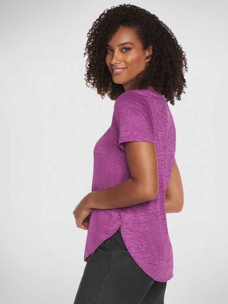 Skechers Purple GO DRI Swift Tunic T-Shirt - Image 3 of 4