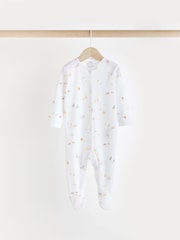White Organic Cotton Baby 5 Piece Set (0-9mths) - Image 4 of 14
