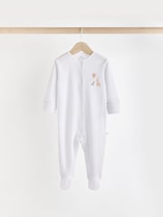 White Organic Cotton Baby 5 Piece Set (0-9mths) - Image 5 of 14