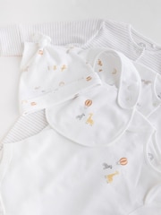 White Organic Cotton Baby 5 Piece Set (0-9mths) - Image 9 of 14