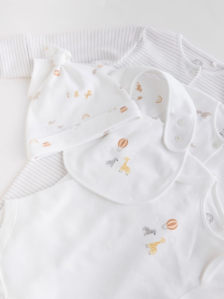 White Cotton Baby 5 Piece Set (0-9mths) - Image 9 of 14
