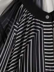 Reiss Black/Cream Charli Printed Button-Through Blouse - Image 6 of 6