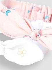 JoJo Maman Bébé Coral Pink 2-Pack Pretty Headbands - Image 3 of 3