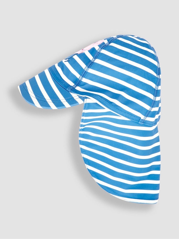 JoJo Maman Bébé Blue Peppa Pig UPF 50 Sun Protection Hat - Image 2 of 4