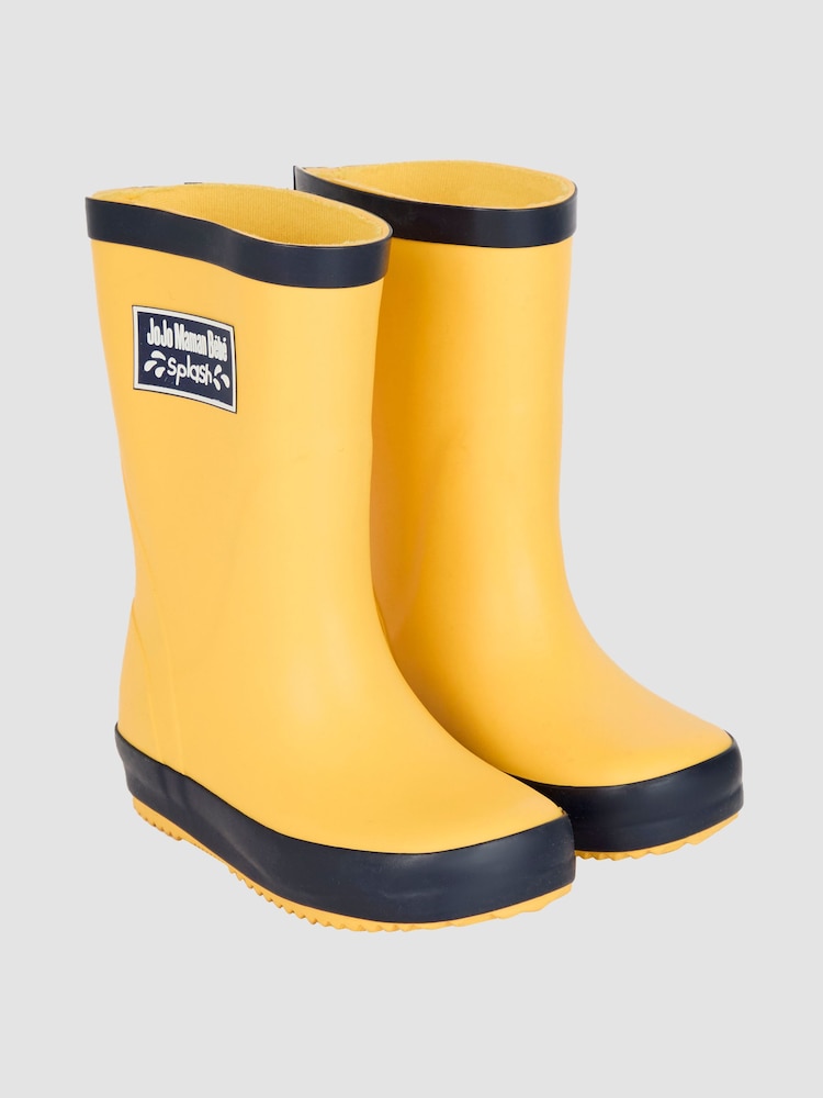 JoJo Maman Bébé Sunshine Yellow Wellies - Image 1 of 4