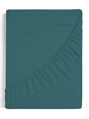 Sleep Retreat Blue Fiji 100% Cotton Fitted Sheet - Image 1 of 2