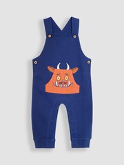 JoJo Maman Bébé Navy 2-Piece Gruffalo Dungarees & T-Shirt Set - Image 2 of 5