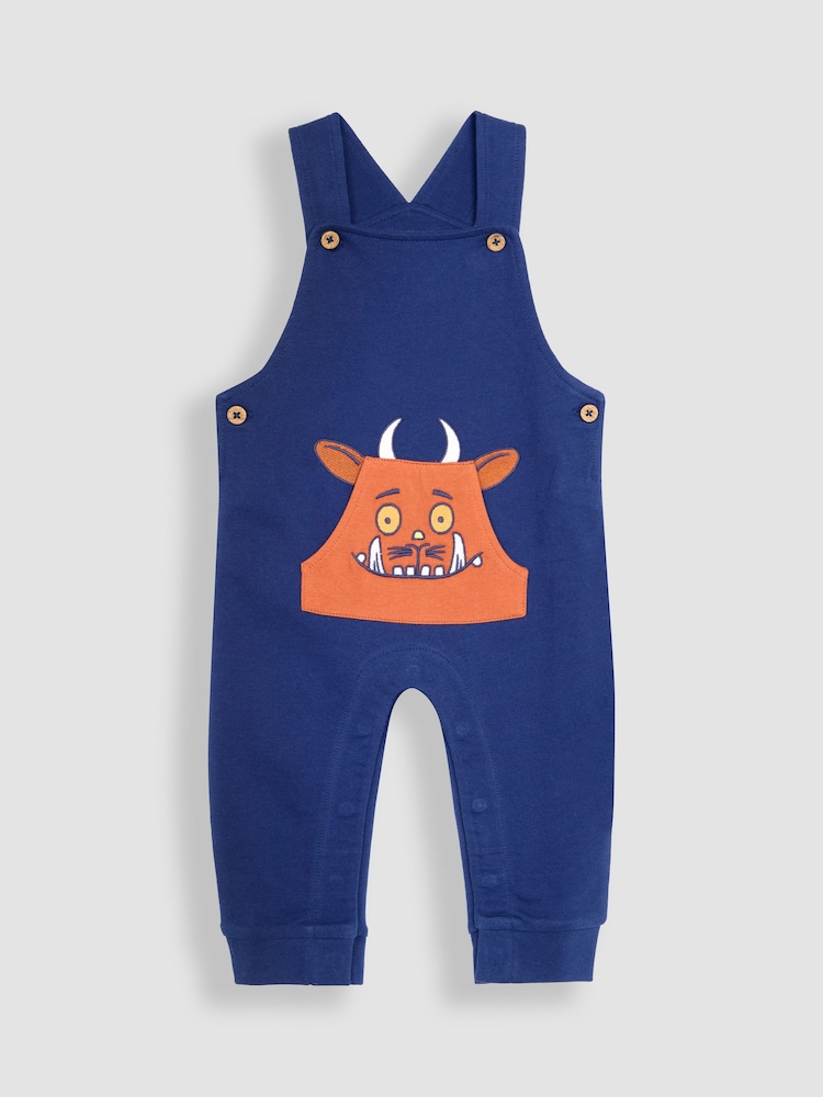 JoJo Maman Bébé Navy 2-Piece Gruffalo Dungarees & T-Shirt Set - Image 2 of 5