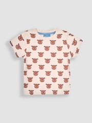 JoJo Maman Bébé Navy 2-Piece Gruffalo Dungarees & T-Shirt Set - Image 4 of 5