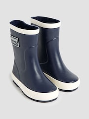 JoJo Maman Bébé Navy Blue Wellies - Image 1 of 4