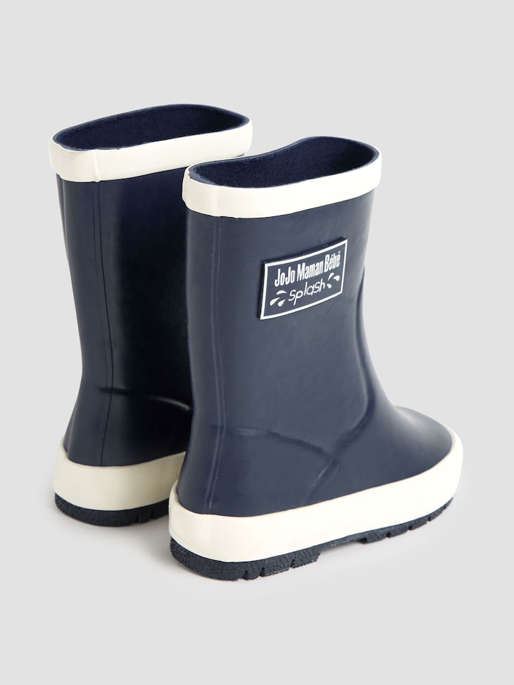 JoJo Maman Bébé Navy Blue Wellies - Image 2 of 4