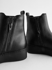 Black Chunky Wedge Chelsea Boots - Image 5 of 5