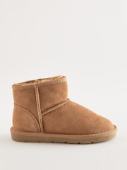 Tan Brown Suede Pull On Boots - Image 2 of 5