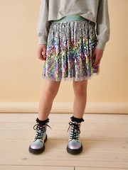 Rainbow Metallic Standard Fit (F) Warm Lined Lace-Up Ankle Boots - Image 1 of 8