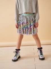 Rainbow Metallic Standard Fit (F) Warm Lined Lace-Up Ankle Boots - Image 2 of 8
