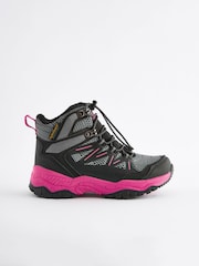 Black/Pink Waterproof Thinsulate™ Lined Hiker Boots - Image 2 of 7