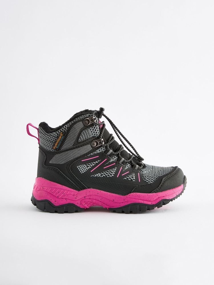 Black/Pink Waterproof Thinsulate™ Lined Hiker Boots - Image 2 of 7
