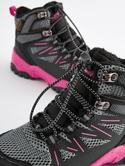 Black/Pink Waterproof Thinsulate™ Lined Hiker Boots - Image 5 of 7