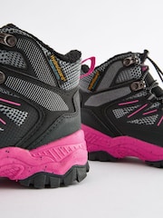 Black/Pink Waterproof Thinsulate™ Lined Hiker Boots - Image 7 of 7