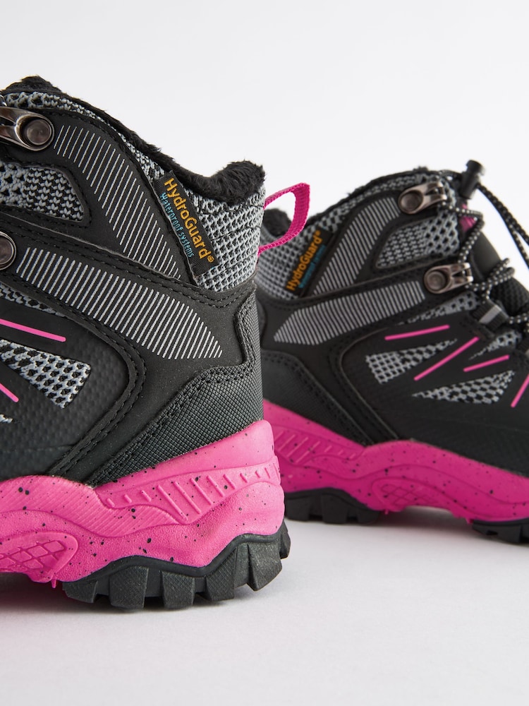 Black/Pink Waterproof Thinsulate™ Lined Hiker Boots - Image 7 of 7