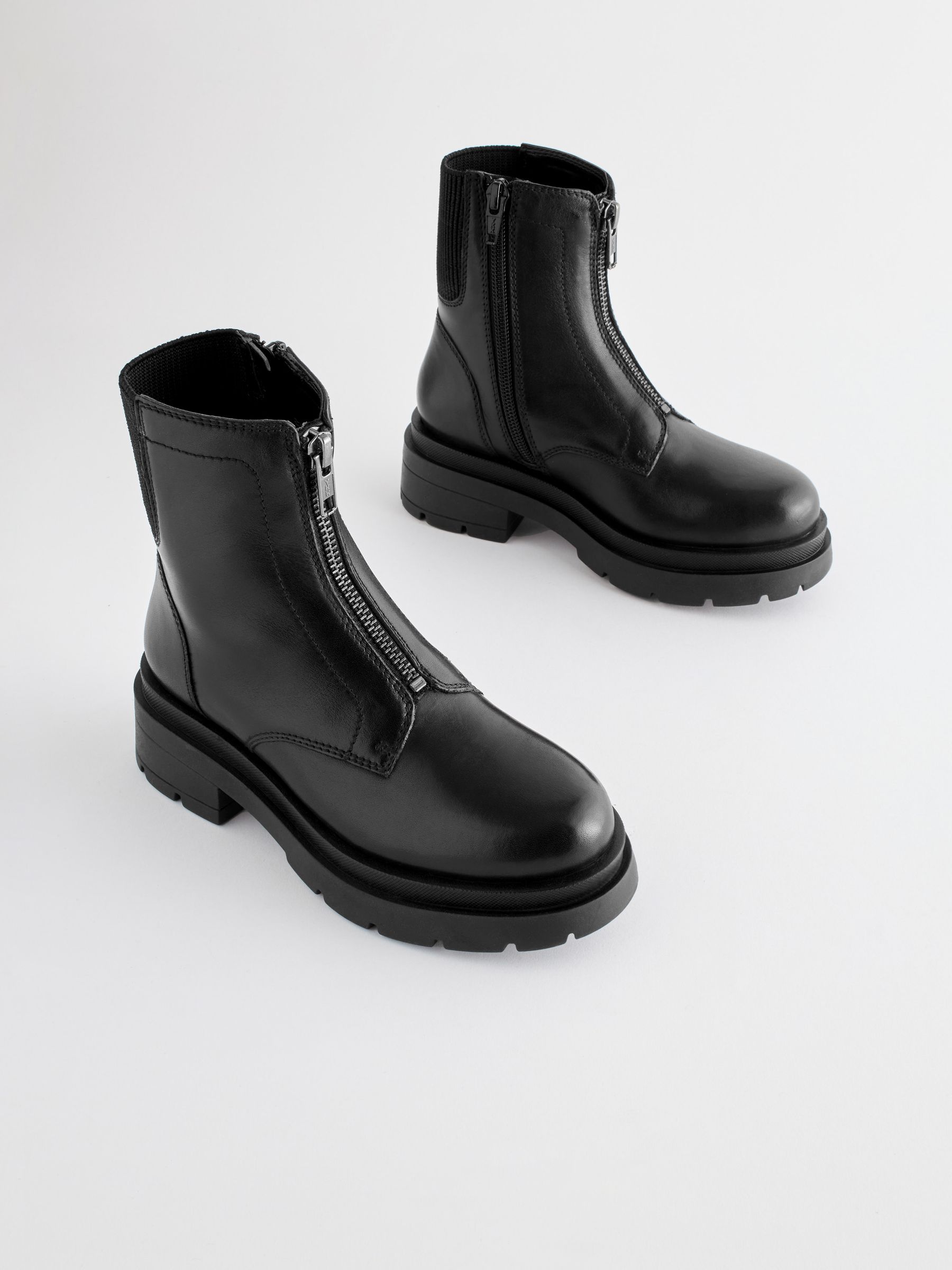 Boots zip devant on sale