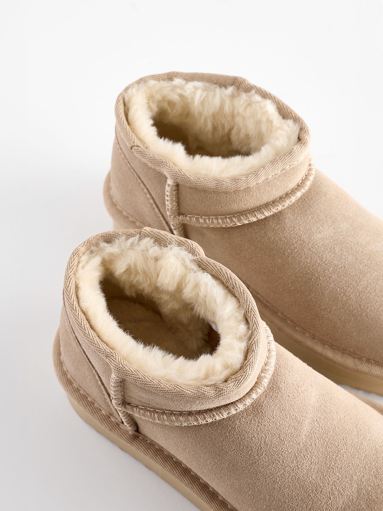 neutre - Flatform Mini Bottes Pull-On en daim doublées chaudes et déperlantes - Image 4 of 5