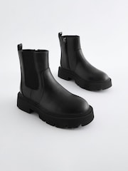 Black Chunky Chelsea Boots - Image 1 of 4
