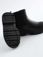 Black Chunky Chelsea Boots - Image 4 of 4