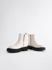 White Chunky Chelsea Boots - Image 5 of 5