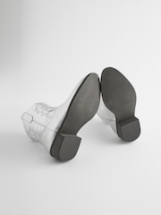 Silver Western Cowboy Ankle Boots - Image 8 of 9