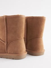Tan Brown Suede Pull On Boots - Image 2 of 4
