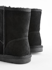 Black Suede Pull On Boots - Image 6 of 6