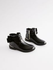 Black Bow Ankle Boots - Image 1 of 6