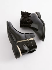 Black Bow Ankle Boots - Image 3 of 6